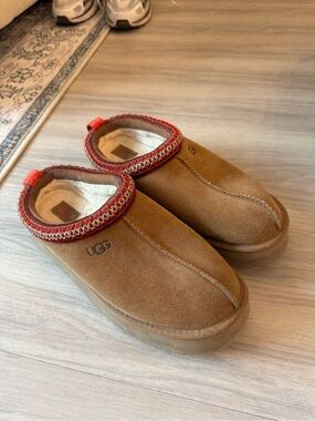 UGG Chestnut Suede Platforms